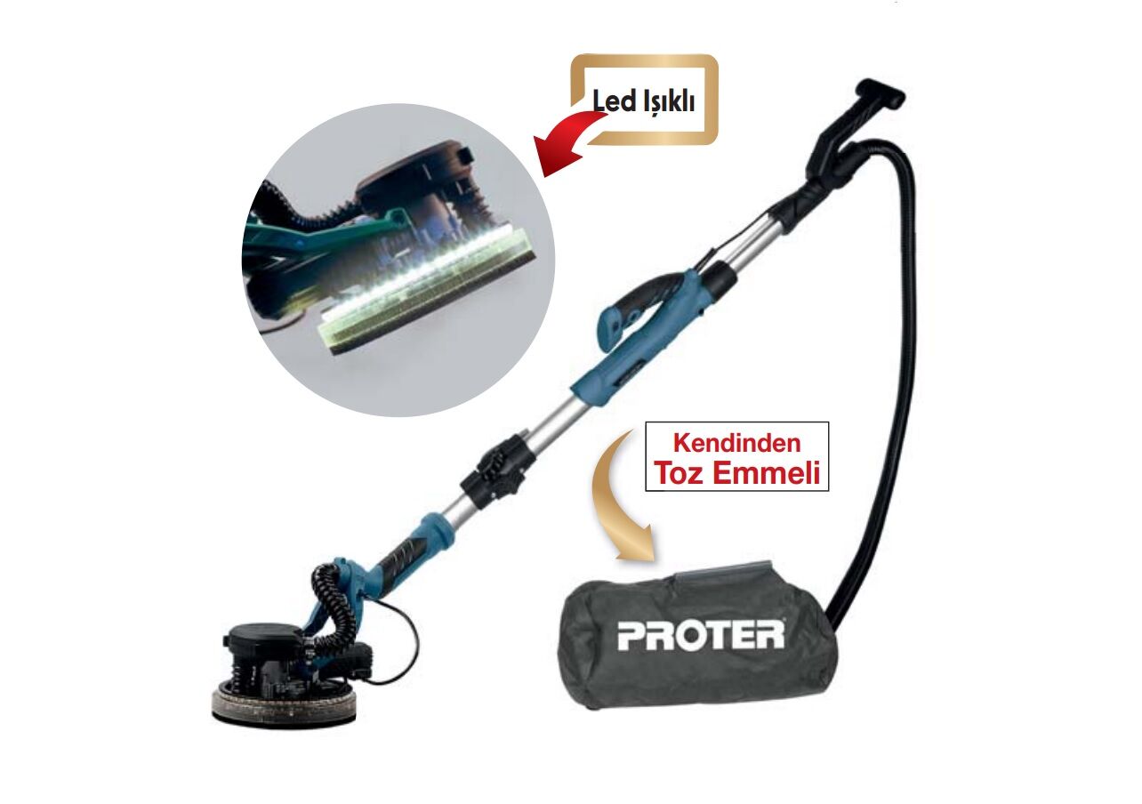 PROTER PR 835 E DUVAR - ALÇIPAN ZIMPARA MAKİNASI