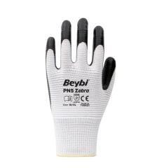 BEYBİ PN5 ZEBRA POLYESTER ÖRME NİTRİL ELDİVEN